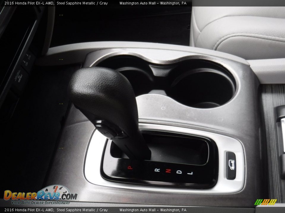 2016 Honda Pilot EX-L AWD Steel Sapphire Metallic / Gray Photo #22