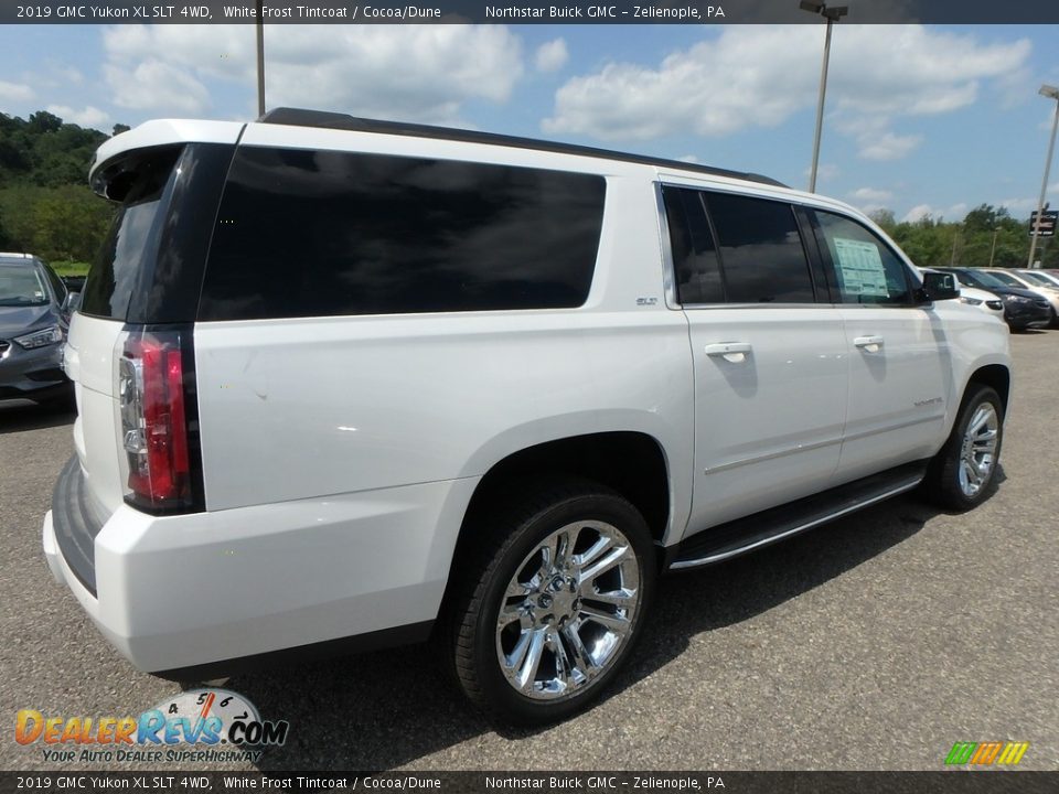 2019 GMC Yukon XL SLT 4WD White Frost Tintcoat / Cocoa/Dune Photo #5