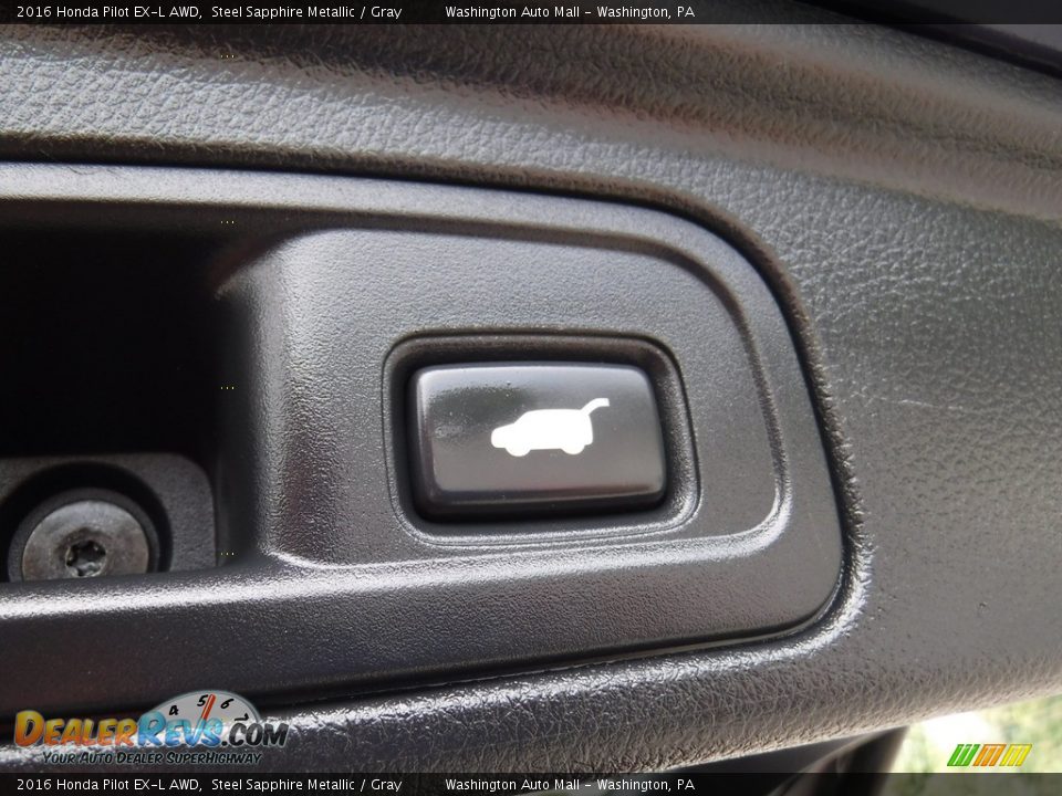 2016 Honda Pilot EX-L AWD Steel Sapphire Metallic / Gray Photo #28