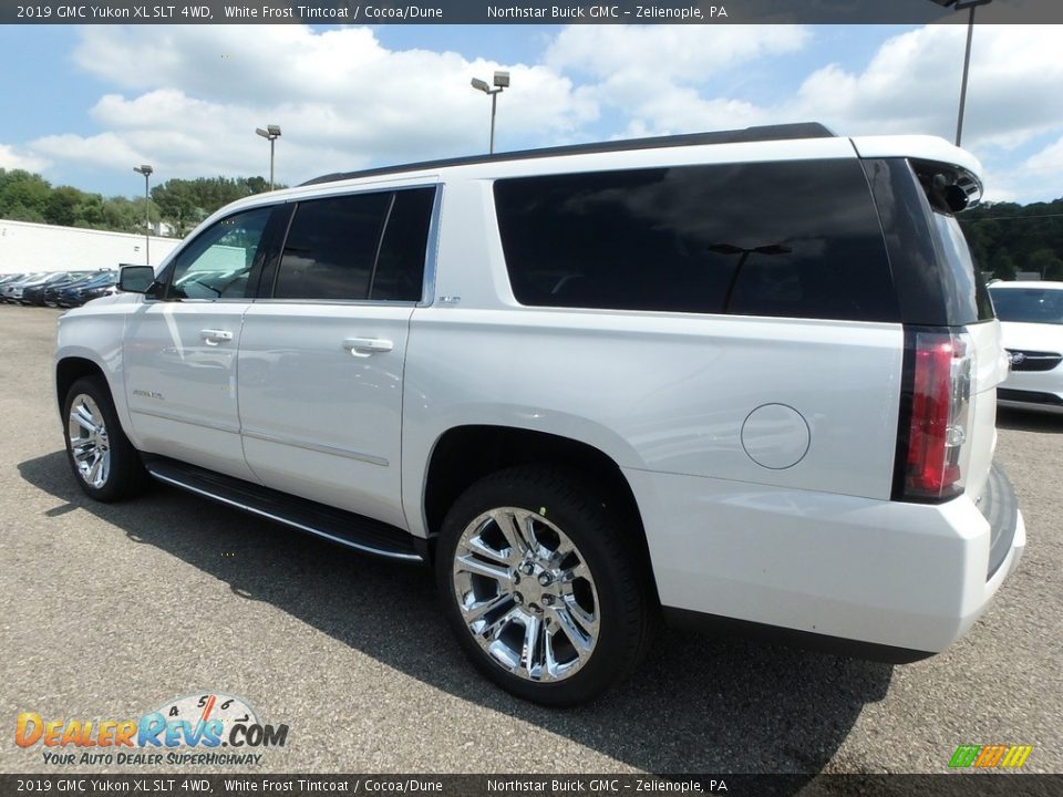 2019 GMC Yukon XL SLT 4WD White Frost Tintcoat / Cocoa/Dune Photo #8