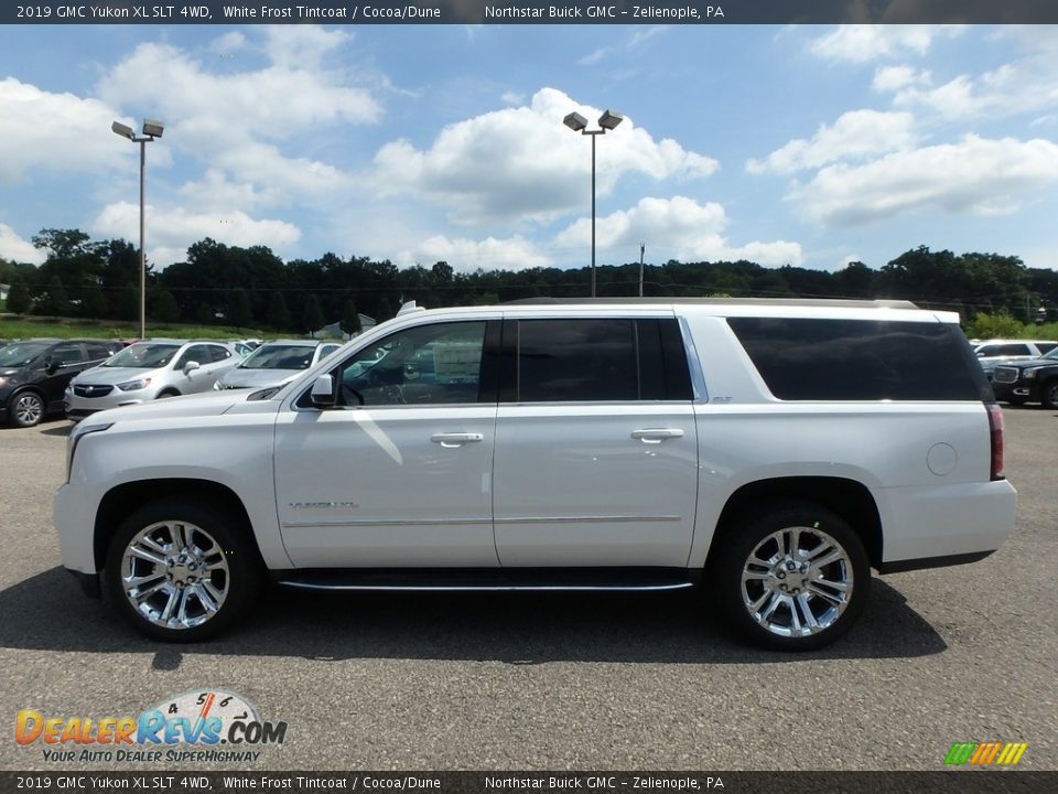 2019 GMC Yukon XL SLT 4WD White Frost Tintcoat / Cocoa/Dune Photo #9