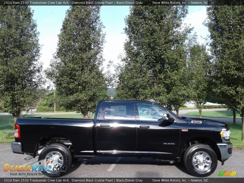 2019 Ram 2500 Tradesman Crew Cab 4x4 Diamond Black Crystal Pearl / Black/Diesel Gray Photo #5