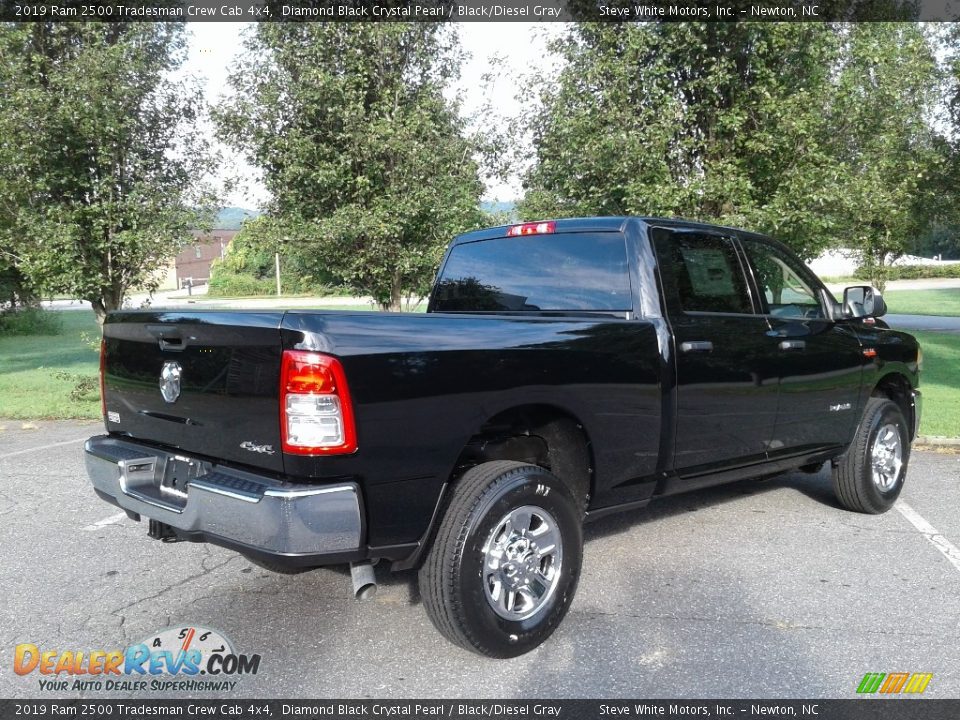 2019 Ram 2500 Tradesman Crew Cab 4x4 Diamond Black Crystal Pearl / Black/Diesel Gray Photo #6