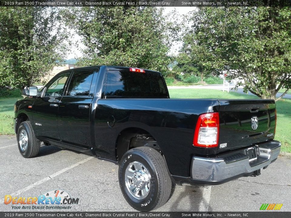 2019 Ram 2500 Tradesman Crew Cab 4x4 Diamond Black Crystal Pearl / Black/Diesel Gray Photo #8