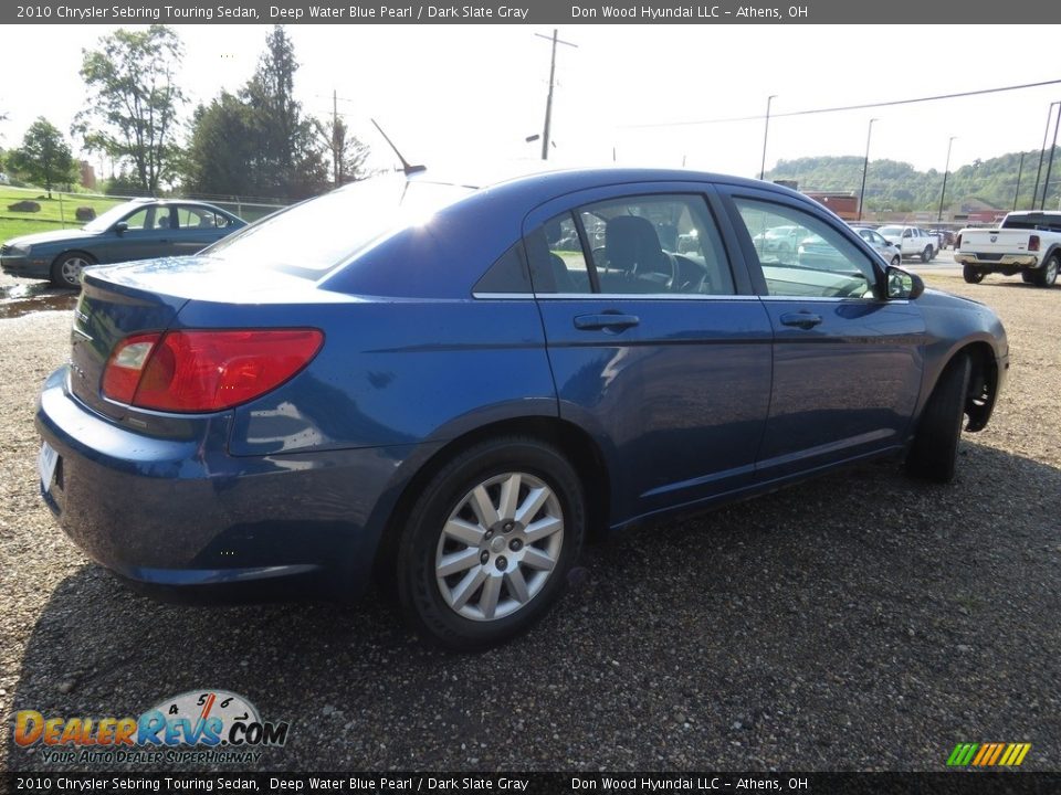 2010 Chrysler Sebring Touring Sedan Deep Water Blue Pearl / Dark Slate Gray Photo #14