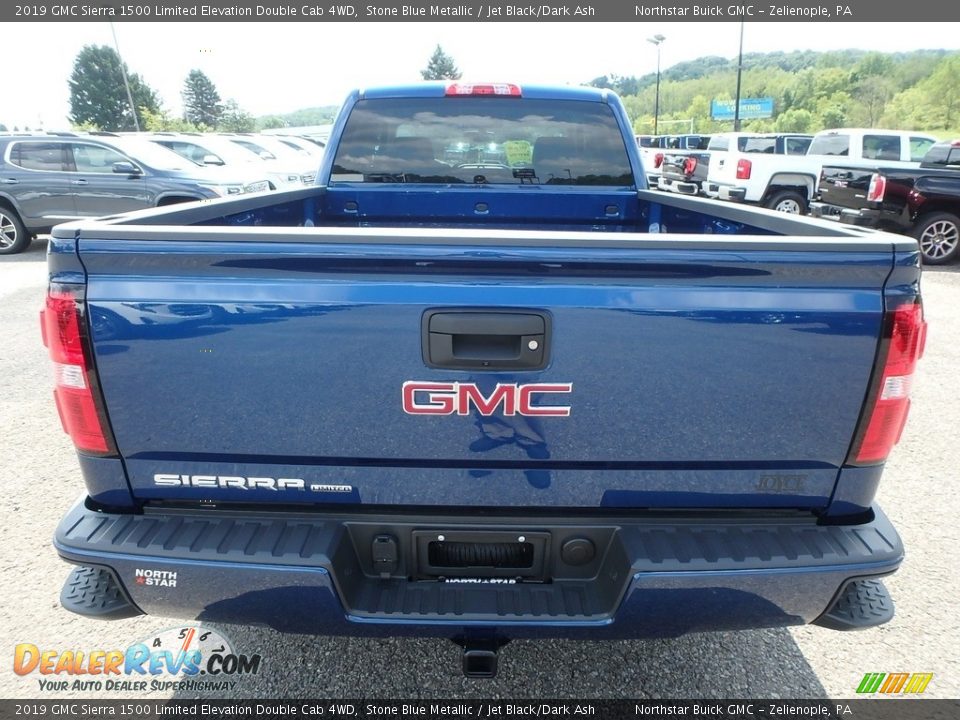 2019 GMC Sierra 1500 Limited Elevation Double Cab 4WD Stone Blue Metallic / Jet Black/Dark Ash Photo #6