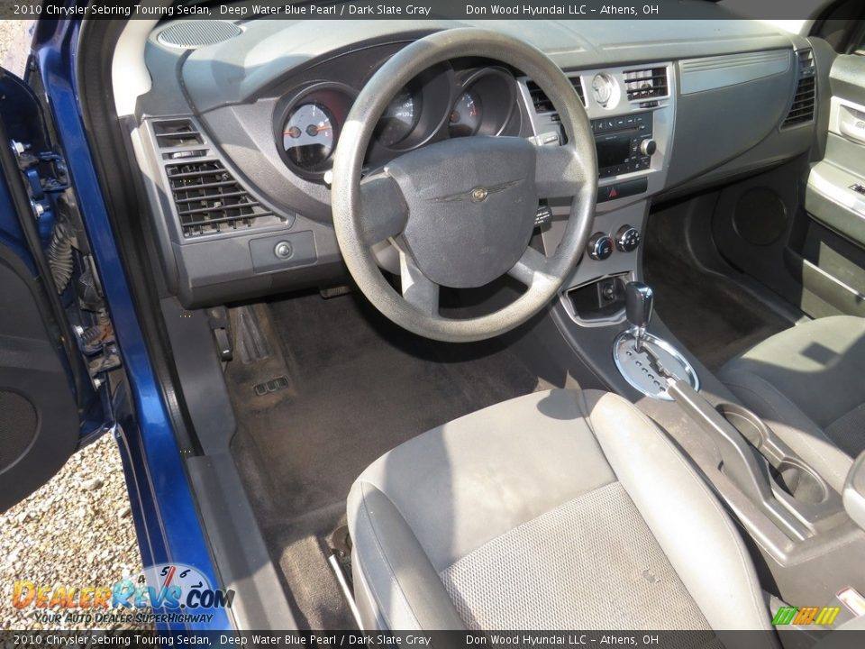 2010 Chrysler Sebring Touring Sedan Deep Water Blue Pearl / Dark Slate Gray Photo #18