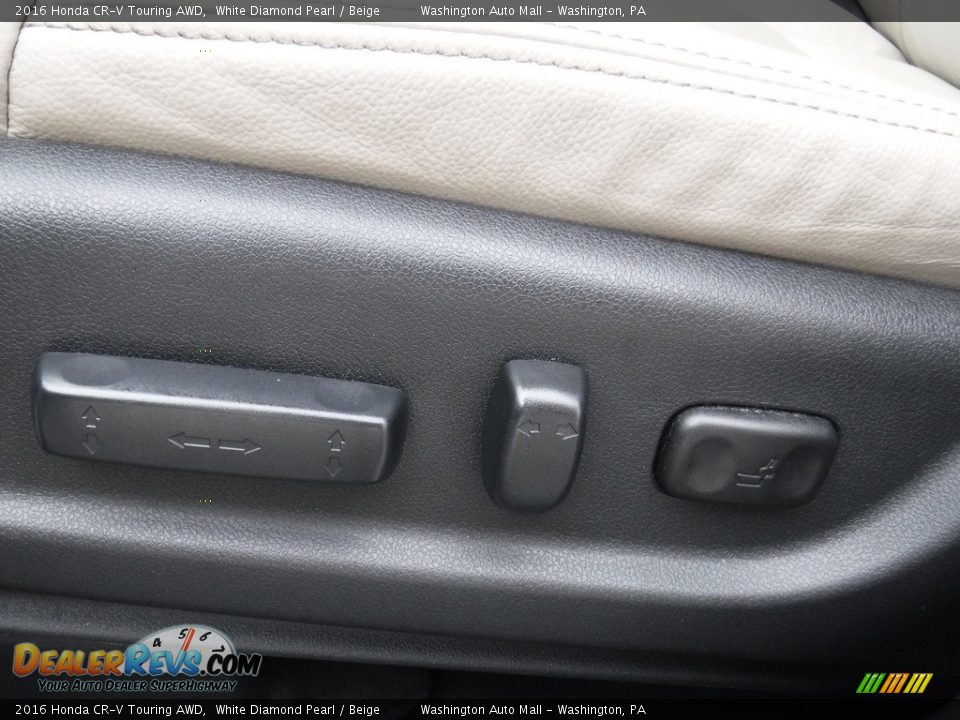 2016 Honda CR-V Touring AWD White Diamond Pearl / Beige Photo #18