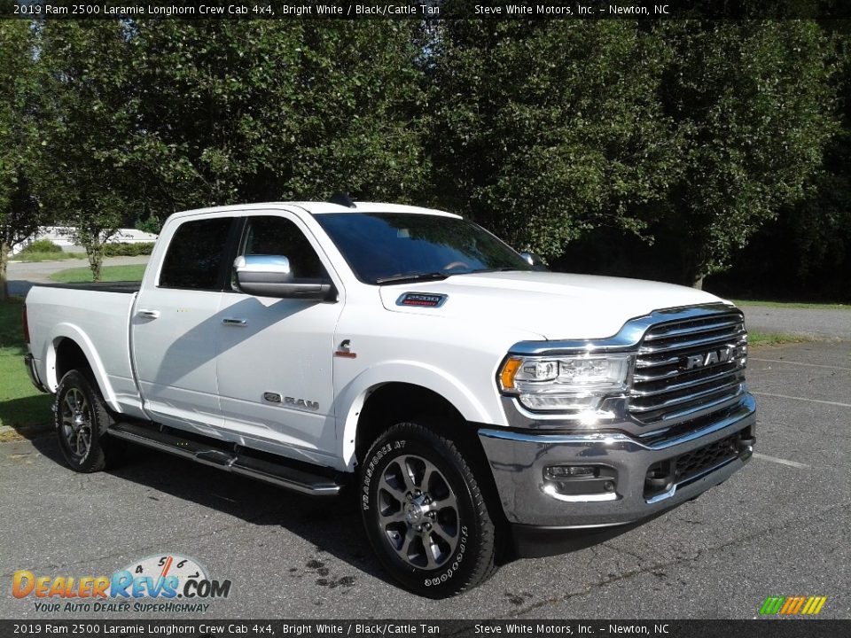 Bright White 2019 Ram 2500 Laramie Longhorn Crew Cab 4x4 Photo #4
