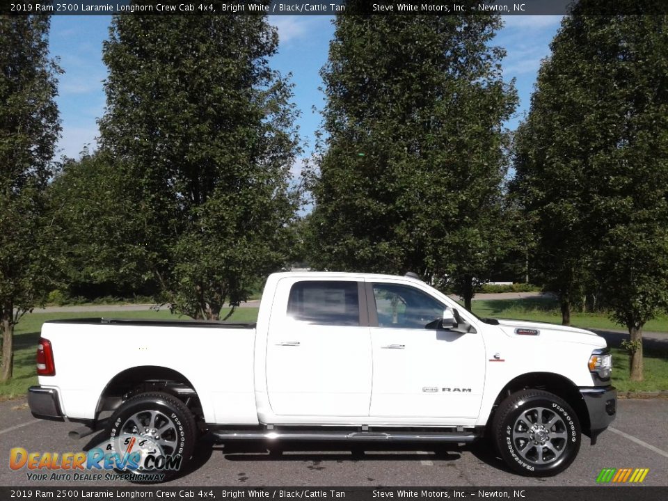 Bright White 2019 Ram 2500 Laramie Longhorn Crew Cab 4x4 Photo #5