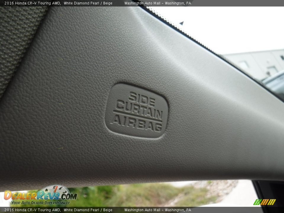 2016 Honda CR-V Touring AWD White Diamond Pearl / Beige Photo #24