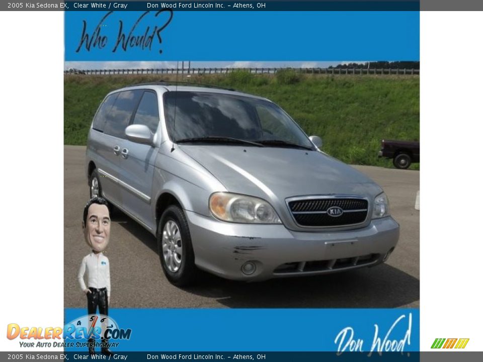 2005 Kia Sedona EX Clear White / Gray Photo #1