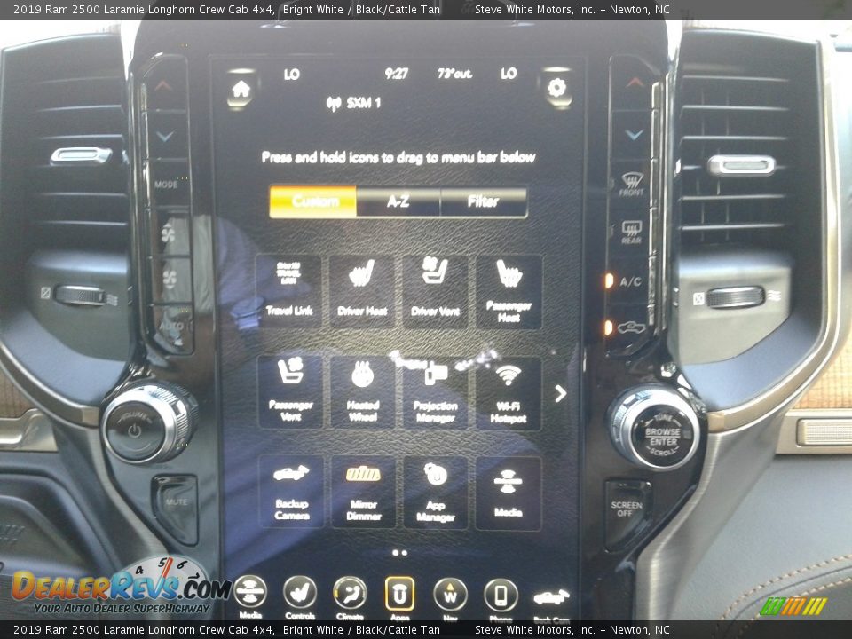 2019 Ram 2500 Laramie Longhorn Crew Cab 4x4 Bright White / Black/Cattle Tan Photo #27