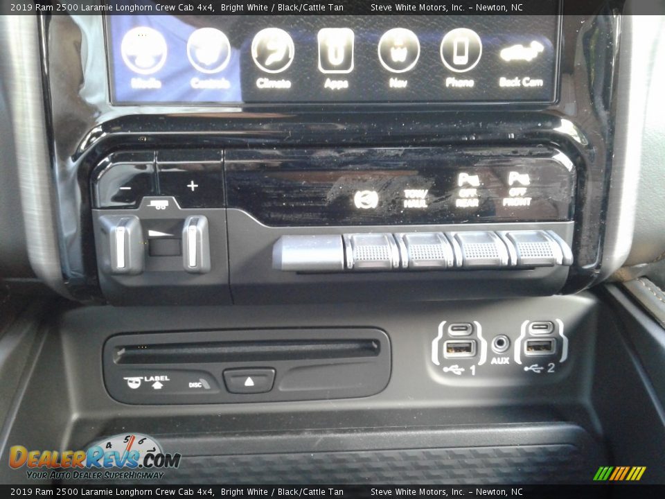 2019 Ram 2500 Laramie Longhorn Crew Cab 4x4 Bright White / Black/Cattle Tan Photo #29