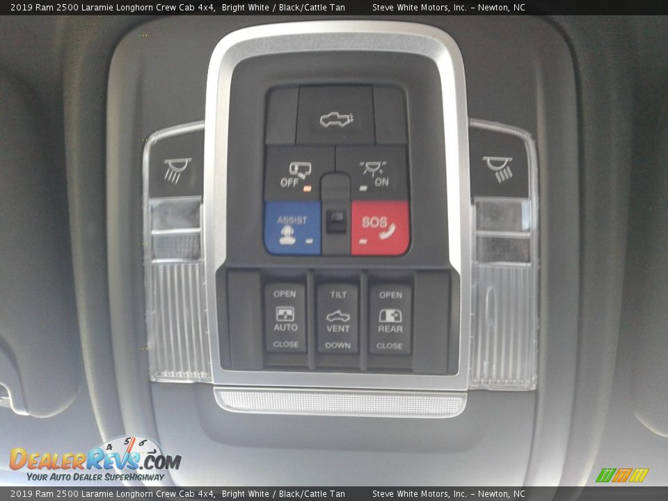 2019 Ram 2500 Laramie Longhorn Crew Cab 4x4 Bright White / Black/Cattle Tan Photo #31