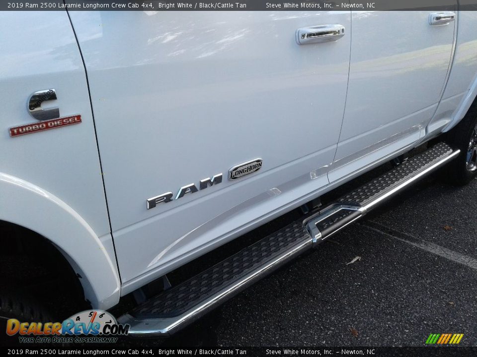 2019 Ram 2500 Laramie Longhorn Crew Cab 4x4 Bright White / Black/Cattle Tan Photo #33