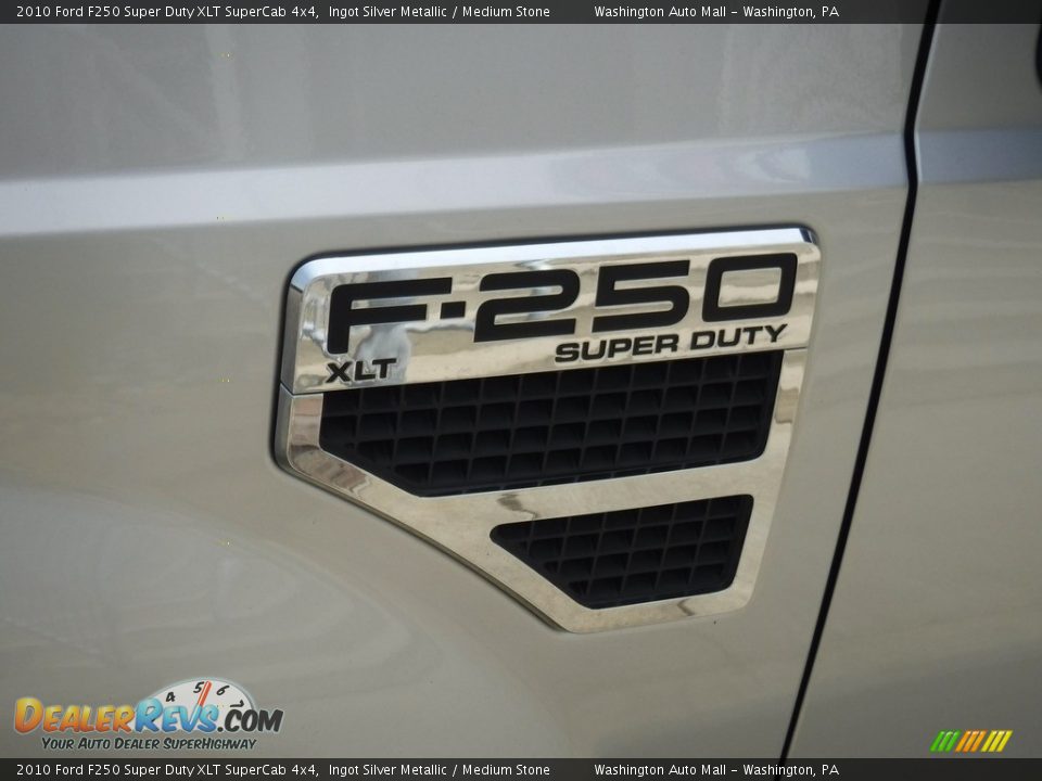 2010 Ford F250 Super Duty XLT SuperCab 4x4 Ingot Silver Metallic / Medium Stone Photo #5