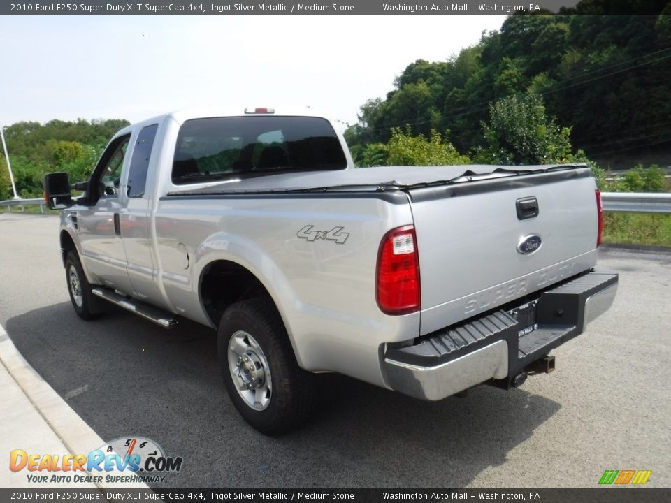 2010 Ford F250 Super Duty XLT SuperCab 4x4 Ingot Silver Metallic / Medium Stone Photo #8