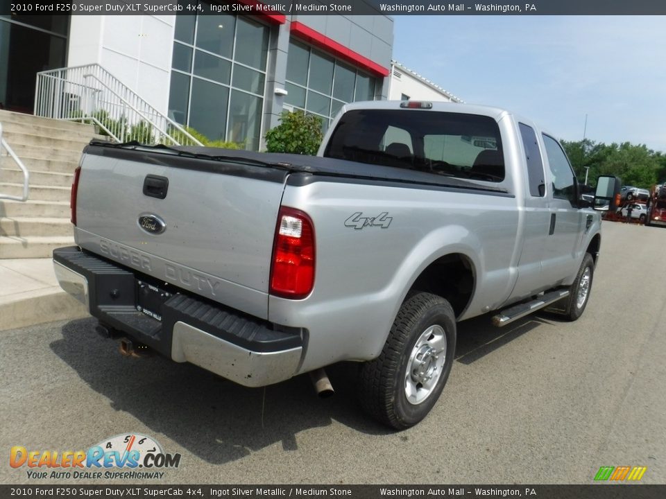 2010 Ford F250 Super Duty XLT SuperCab 4x4 Ingot Silver Metallic / Medium Stone Photo #10