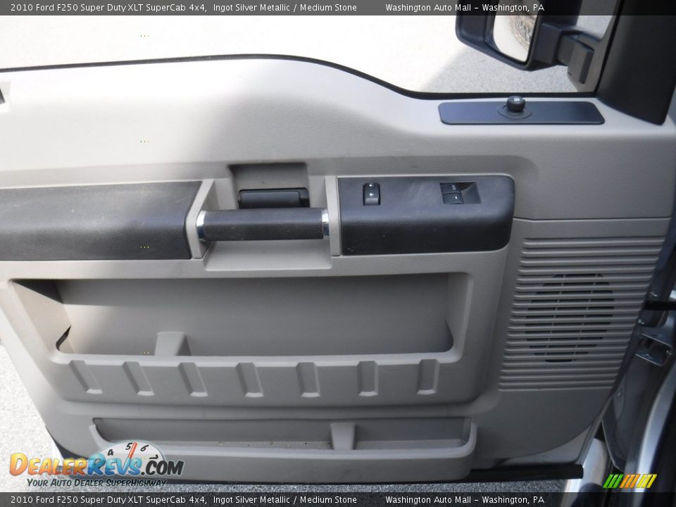 2010 Ford F250 Super Duty XLT SuperCab 4x4 Ingot Silver Metallic / Medium Stone Photo #14