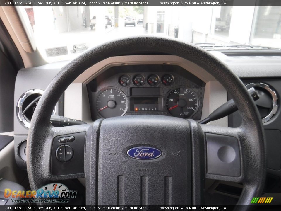 2010 Ford F250 Super Duty XLT SuperCab 4x4 Ingot Silver Metallic / Medium Stone Photo #20