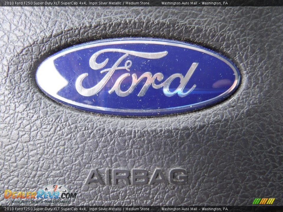 2010 Ford F250 Super Duty XLT SuperCab 4x4 Ingot Silver Metallic / Medium Stone Photo #22