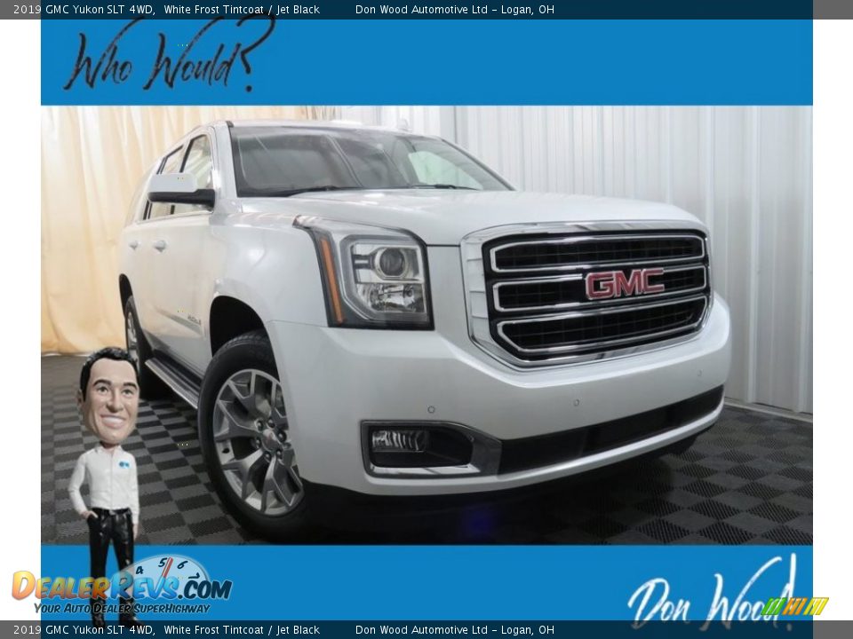 2019 GMC Yukon SLT 4WD White Frost Tintcoat / Jet Black Photo #1