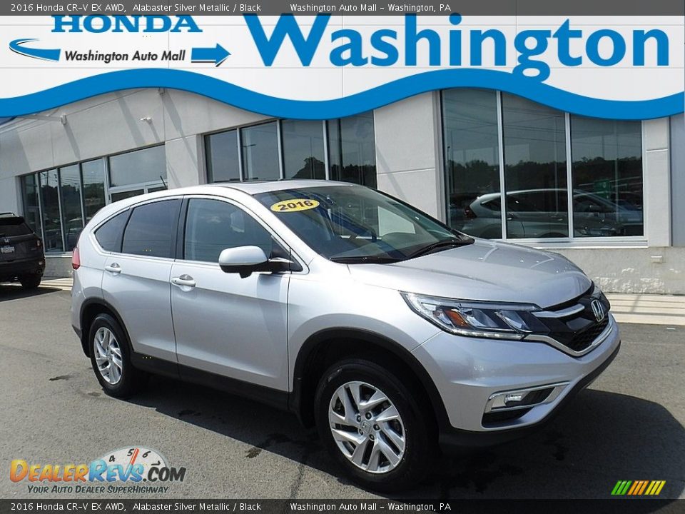 2016 Honda CR-V EX AWD Alabaster Silver Metallic / Black Photo #1
