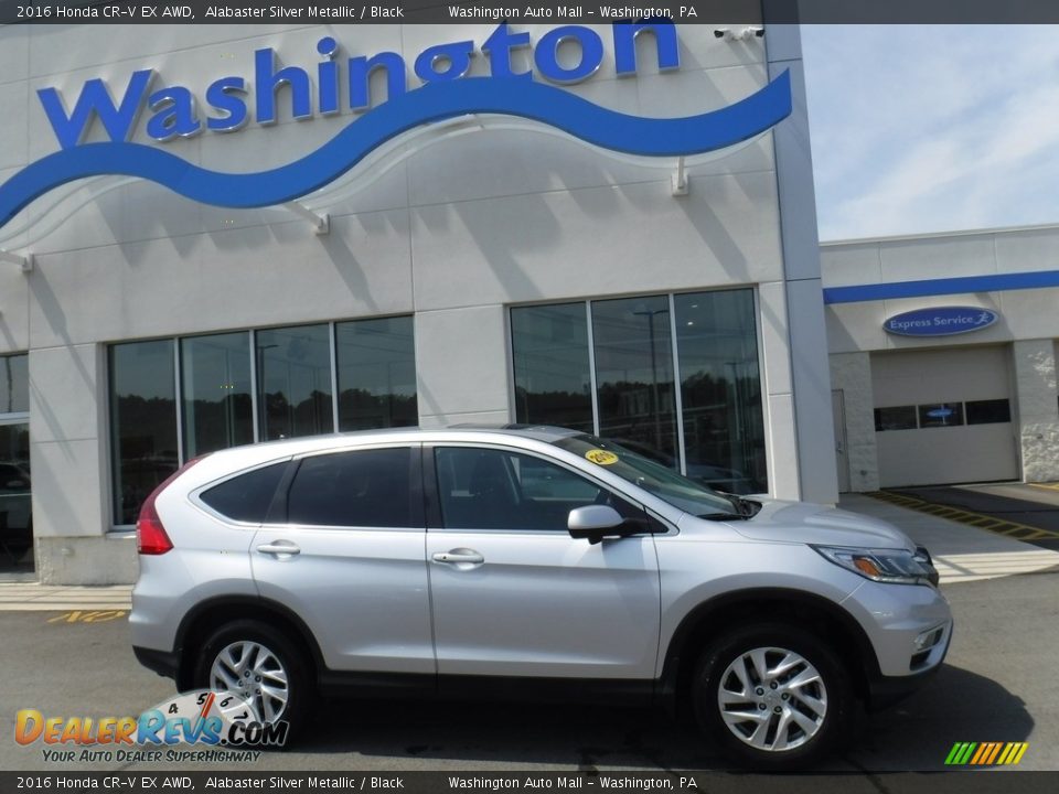 2016 Honda CR-V EX AWD Alabaster Silver Metallic / Black Photo #2
