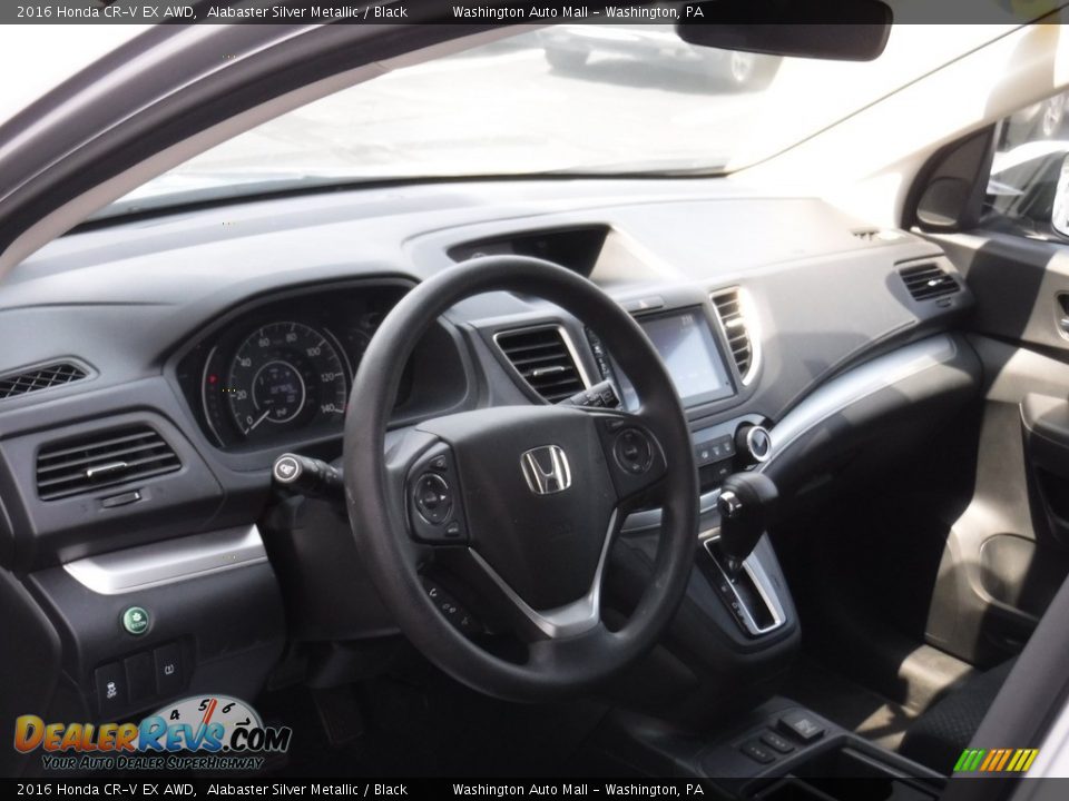 2016 Honda CR-V EX AWD Alabaster Silver Metallic / Black Photo #14