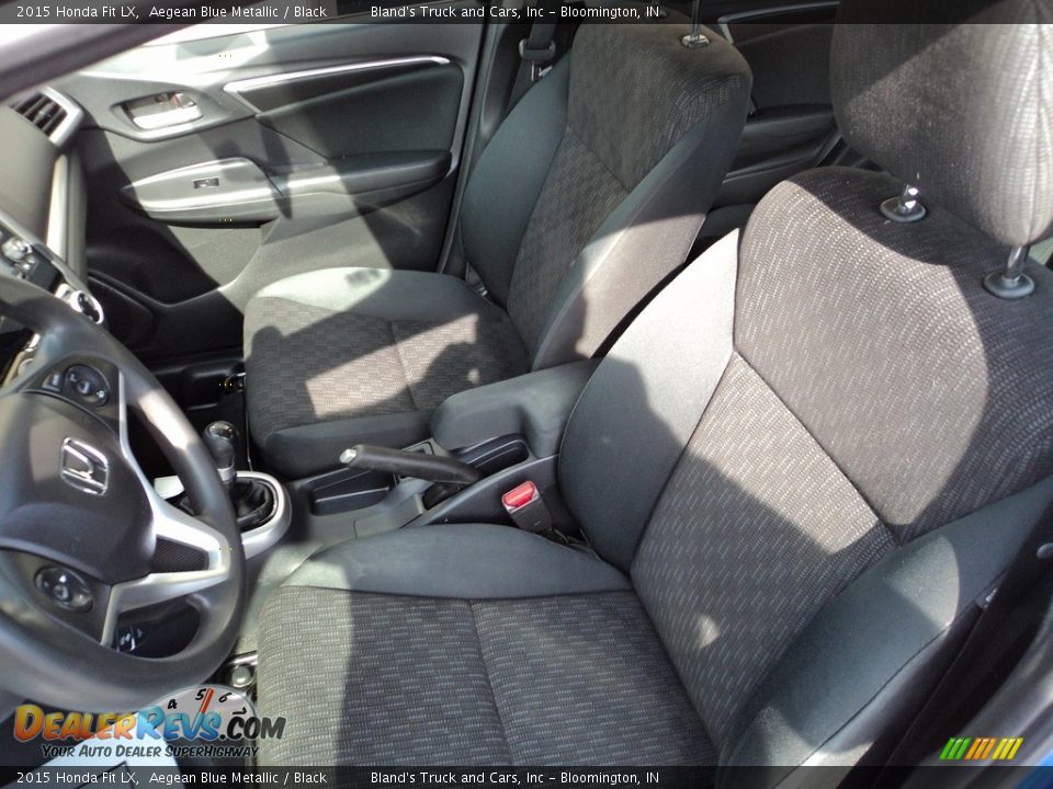 2015 Honda Fit LX Aegean Blue Metallic / Black Photo #7