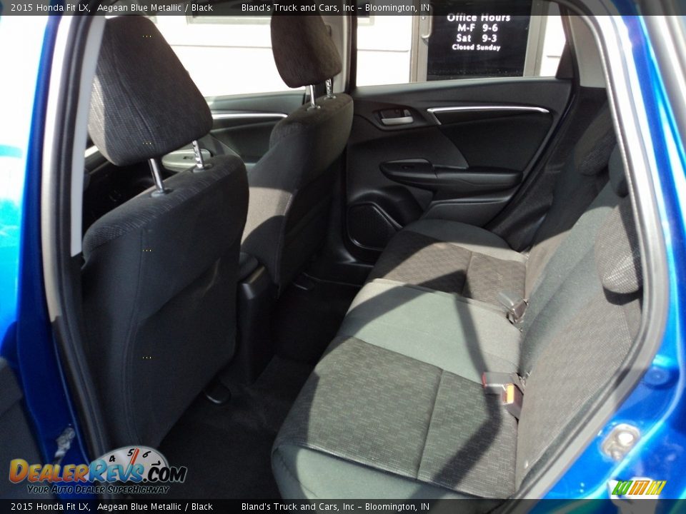 2015 Honda Fit LX Aegean Blue Metallic / Black Photo #8