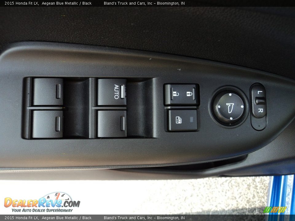 2015 Honda Fit LX Aegean Blue Metallic / Black Photo #10