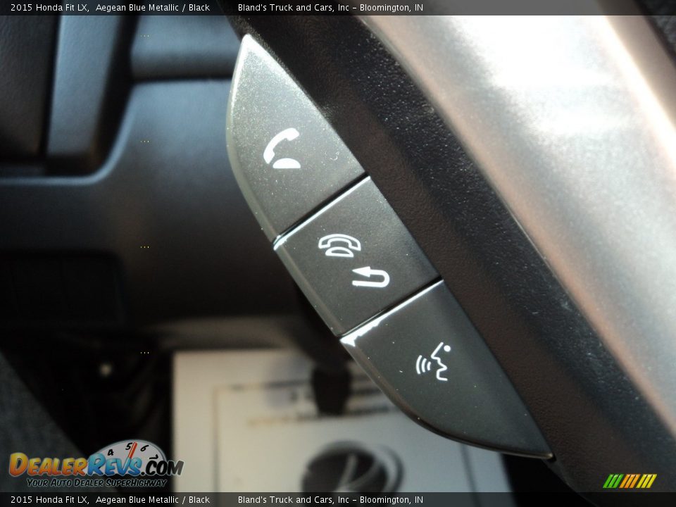 2015 Honda Fit LX Aegean Blue Metallic / Black Photo #15