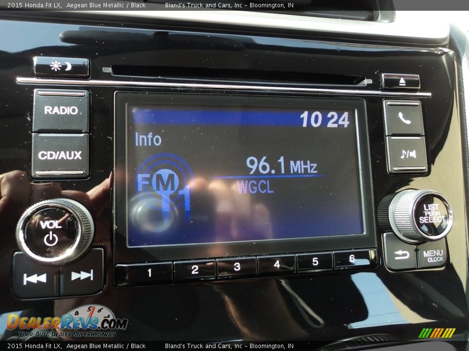 2015 Honda Fit LX Aegean Blue Metallic / Black Photo #17