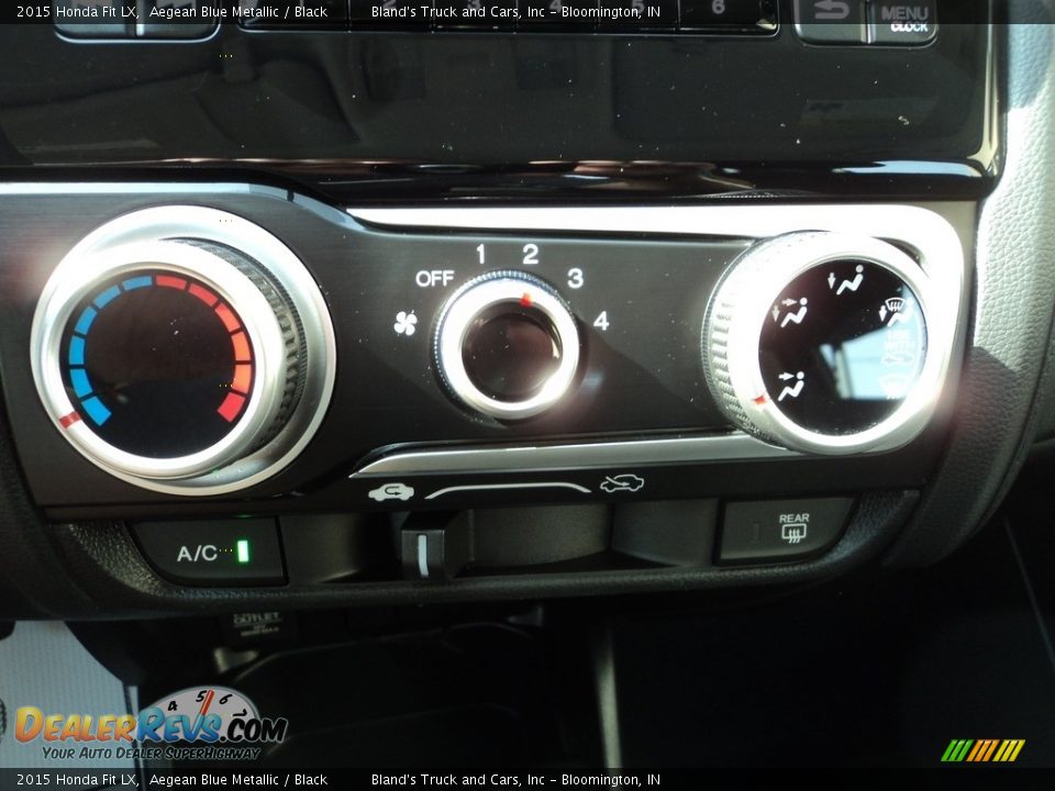 2015 Honda Fit LX Aegean Blue Metallic / Black Photo #18