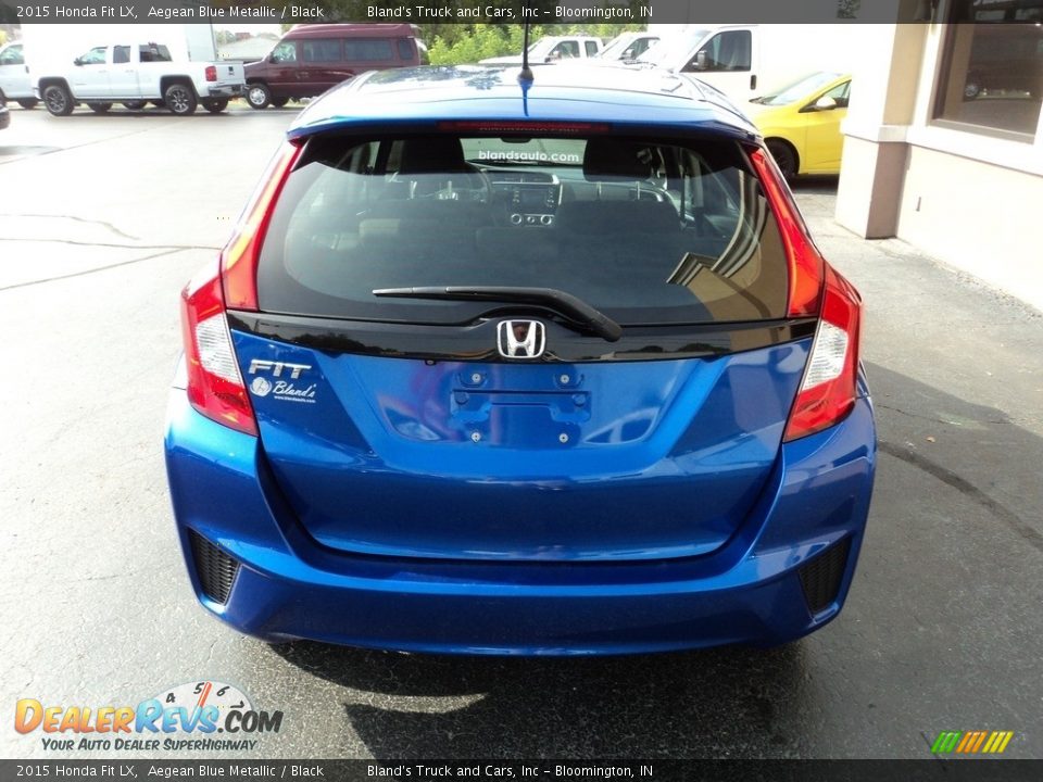 2015 Honda Fit LX Aegean Blue Metallic / Black Photo #22