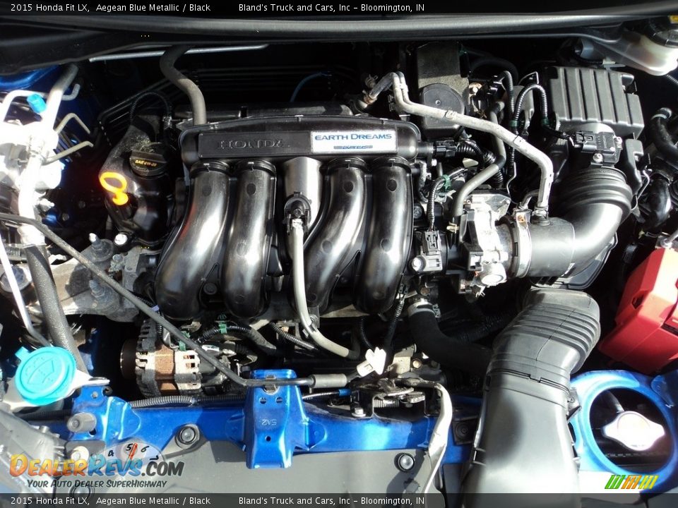 2015 Honda Fit LX Aegean Blue Metallic / Black Photo #23