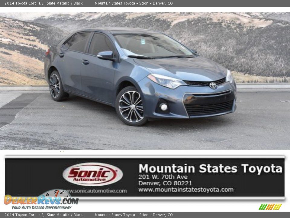 2014 Toyota Corolla S Slate Metallic / Black Photo #1