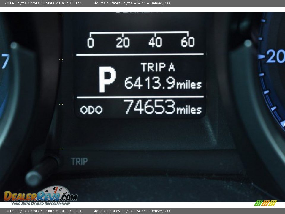 2014 Toyota Corolla S Slate Metallic / Black Photo #12