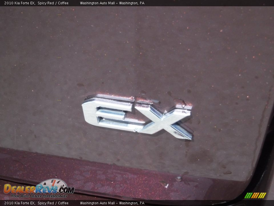 2010 Kia Forte EX Spicy Red / Coffee Photo #10