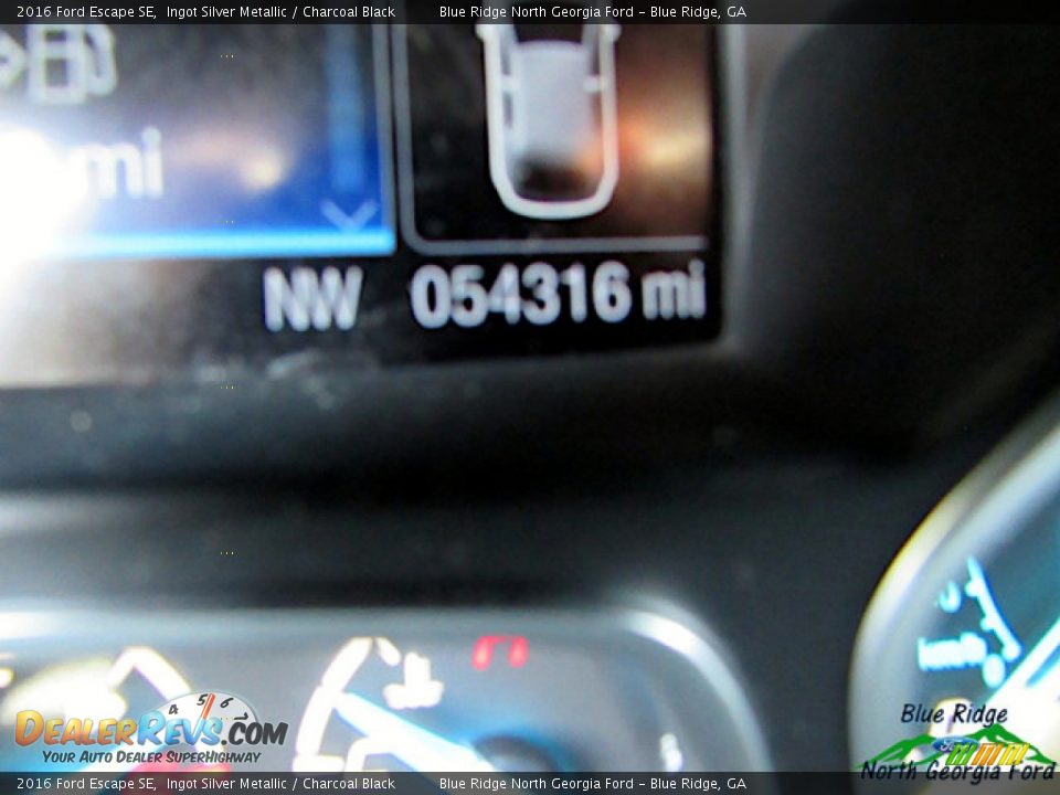 2016 Ford Escape SE Ingot Silver Metallic / Charcoal Black Photo #19