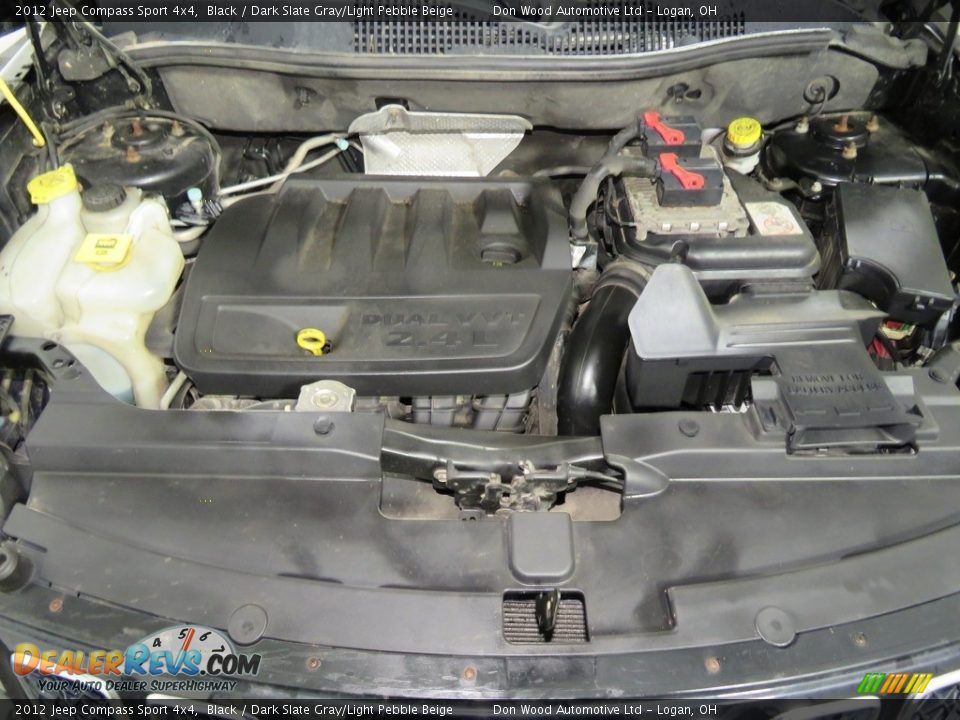 2012 Jeep Compass Sport 4x4 Black / Dark Slate Gray/Light Pebble Beige Photo #6