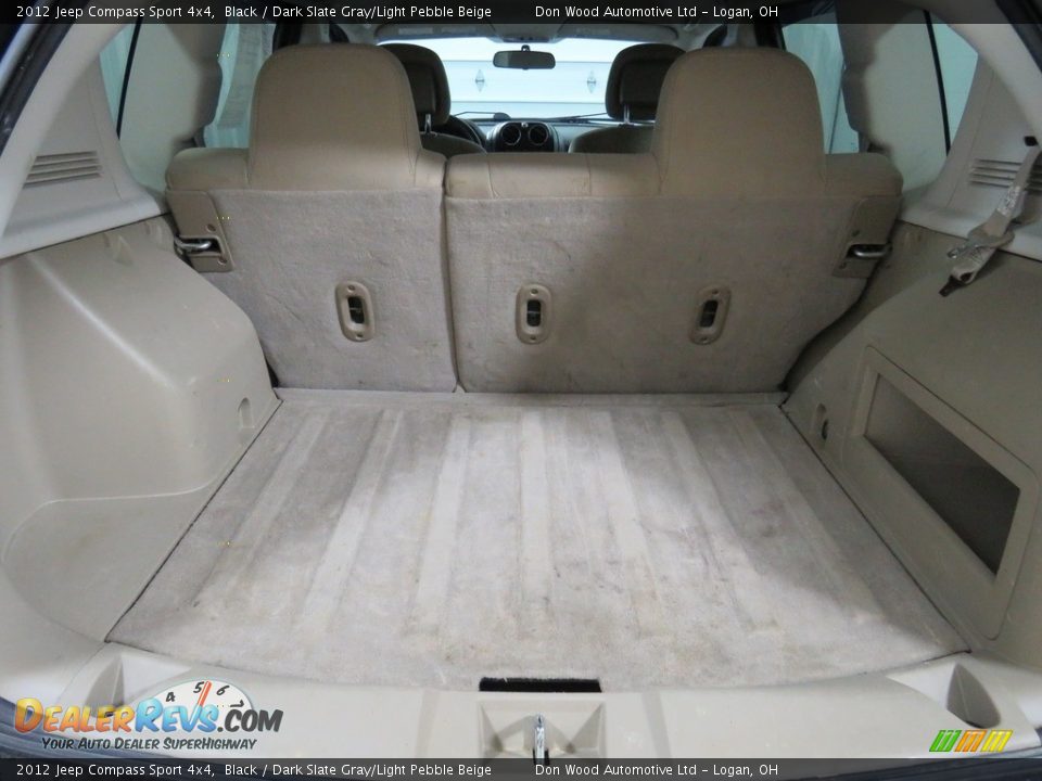 2012 Jeep Compass Sport 4x4 Black / Dark Slate Gray/Light Pebble Beige Photo #13
