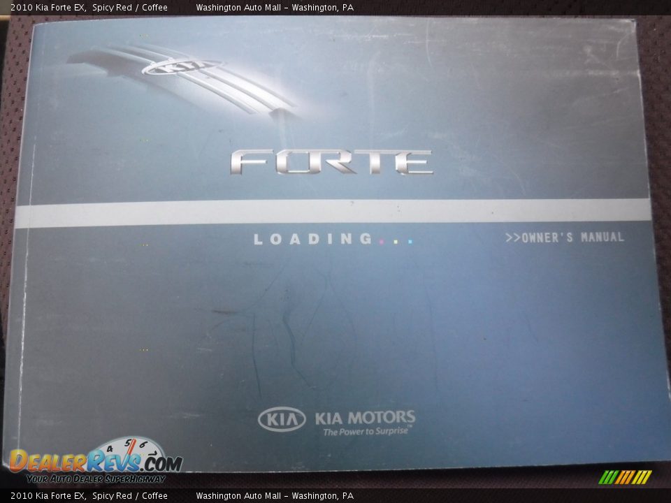 2010 Kia Forte EX Spicy Red / Coffee Photo #24
