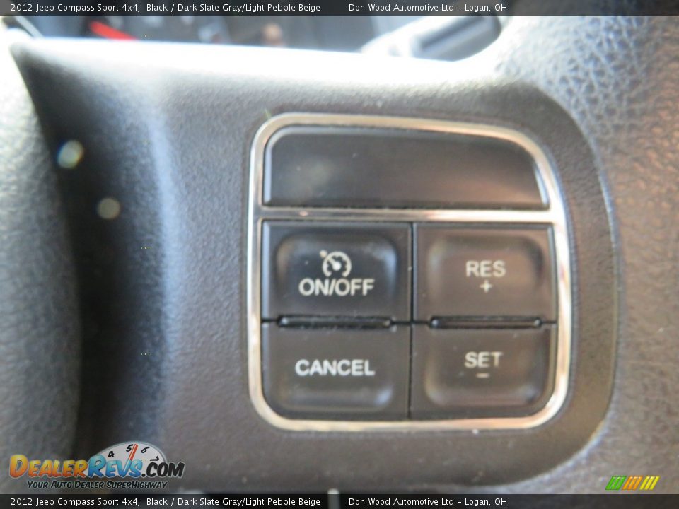 2012 Jeep Compass Sport 4x4 Black / Dark Slate Gray/Light Pebble Beige Photo #21