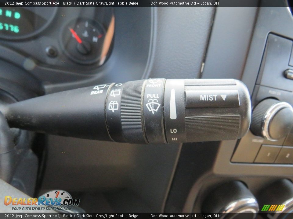 2012 Jeep Compass Sport 4x4 Black / Dark Slate Gray/Light Pebble Beige Photo #22