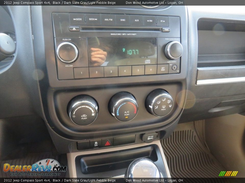 2012 Jeep Compass Sport 4x4 Black / Dark Slate Gray/Light Pebble Beige Photo #23