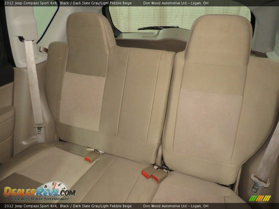 2012 Jeep Compass Sport 4x4 Black / Dark Slate Gray/Light Pebble Beige Photo #28