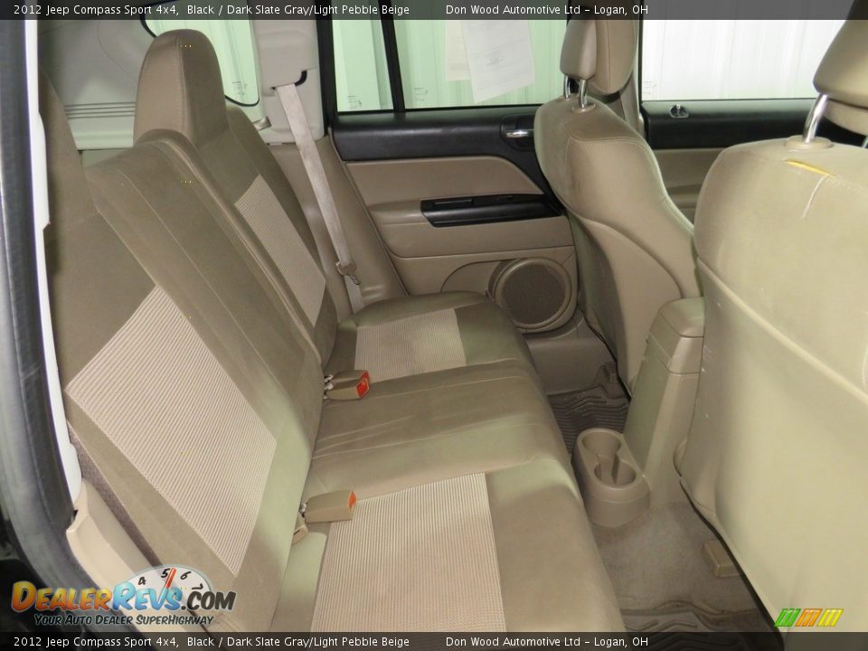 2012 Jeep Compass Sport 4x4 Black / Dark Slate Gray/Light Pebble Beige Photo #33